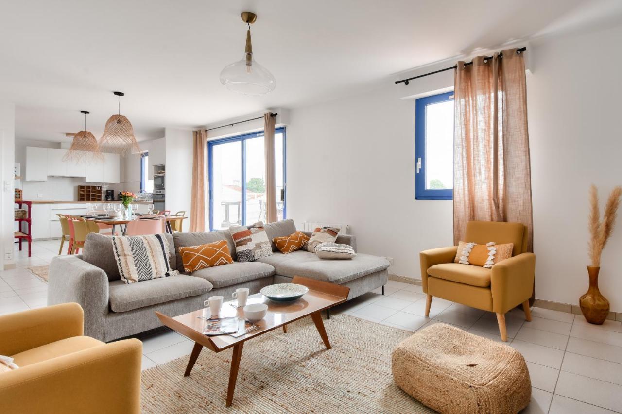 Appart Pour 8 Au Coeur De Noirmoutier - Terrasse エクステリア 写真